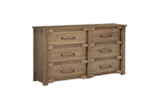 International Furniture Direct Berlin - Dresser - Natural Brown | Meri Furniture