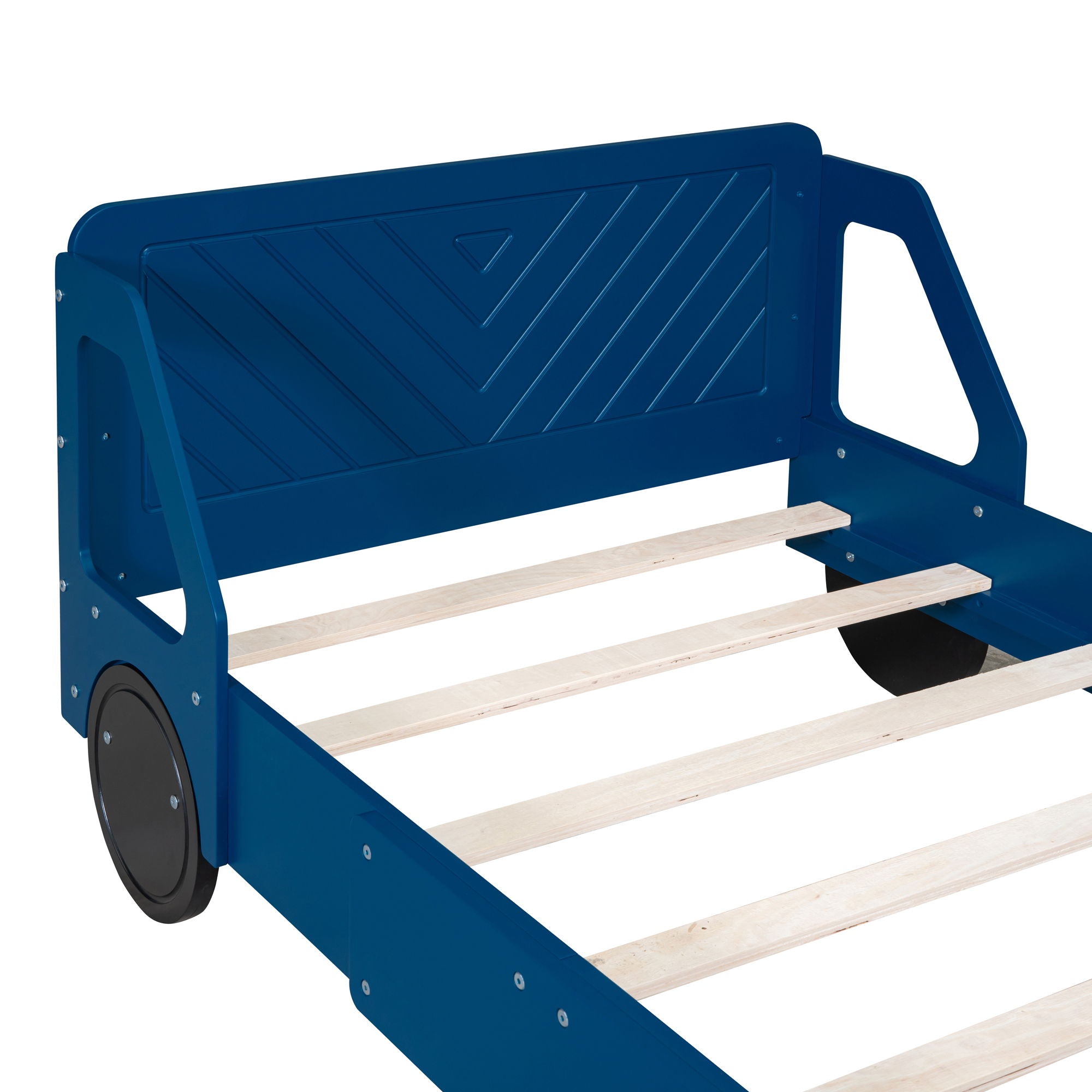 Car Shaped Platform Bed With Wheels