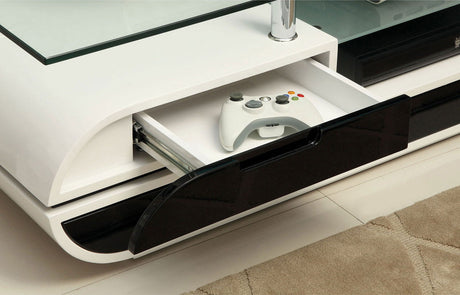 Evos - TV Console - Black / White