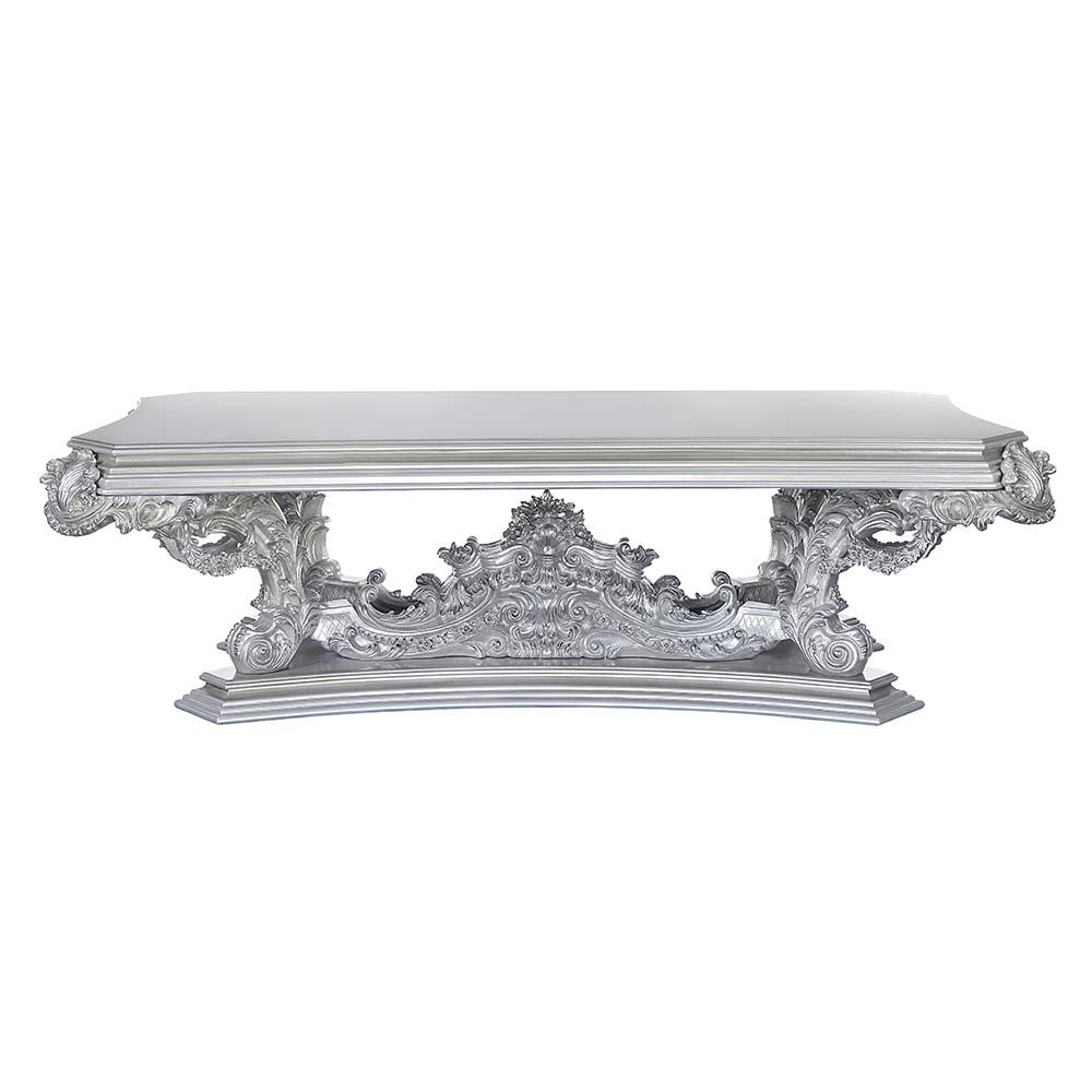 ACME Valkyrie - Dining Table - Antique Platinum | Meri Furniture