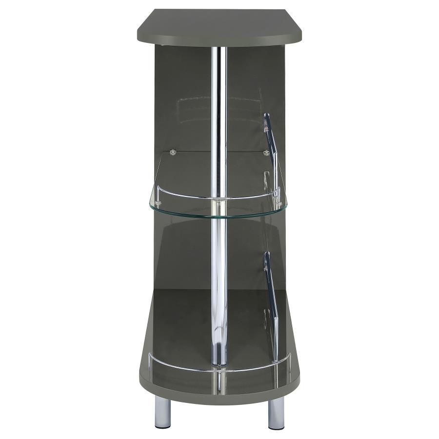 Coaster Fine Furniture Adolfo - Rectangular 2-Tier Home Bar Table | Meri Furniture