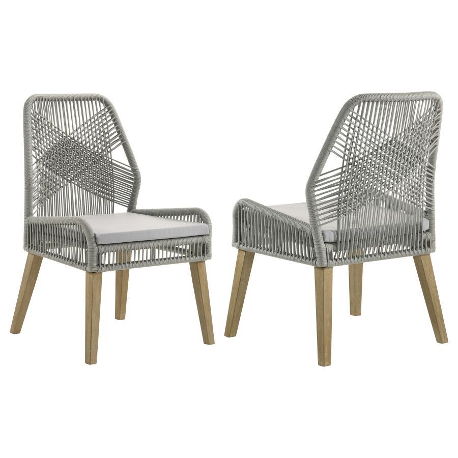 Coaster Fine Furniture Nakia - Woven Rope Dining Side Chairs (Set of 2) | Meri Furniture