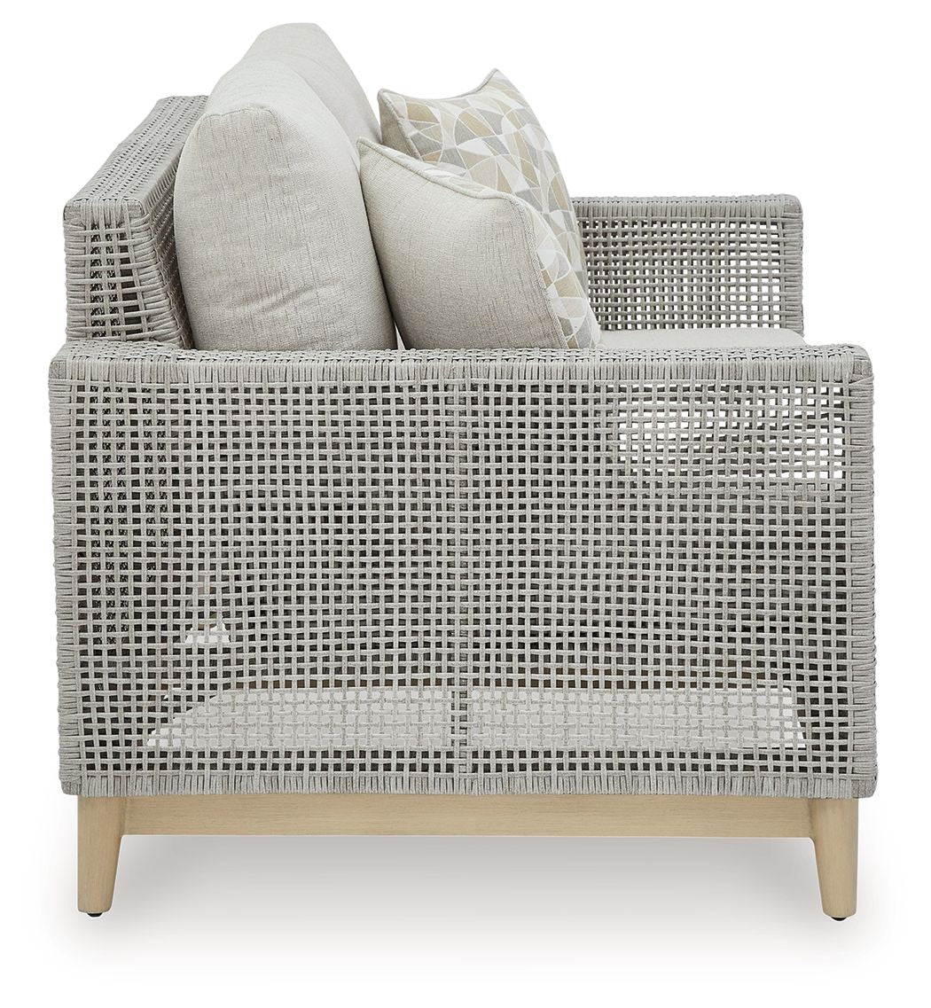Signature Design by Ashley® Seton Creek - Gray - Loveseat With Cushion | Meri Furniture