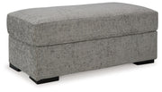 Signature Design by Ashley® Dunmor - Graphite - Ottoman | Meri Furniture