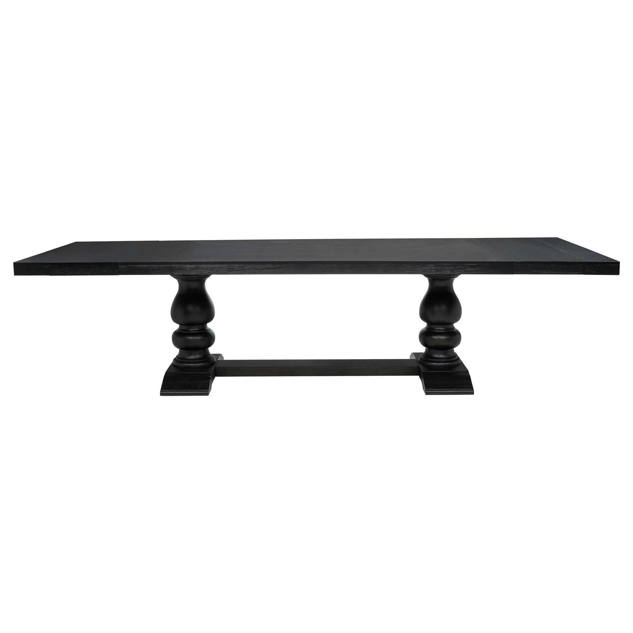 Phelps 9-piece Rectangular Dining Table Set Distressed Noir