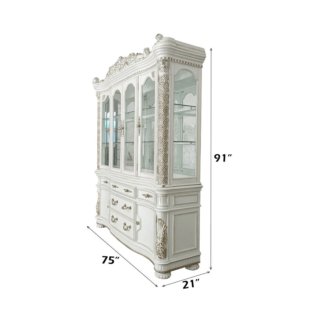 Vendome - Buffet & Hutch - Antique Pearl
