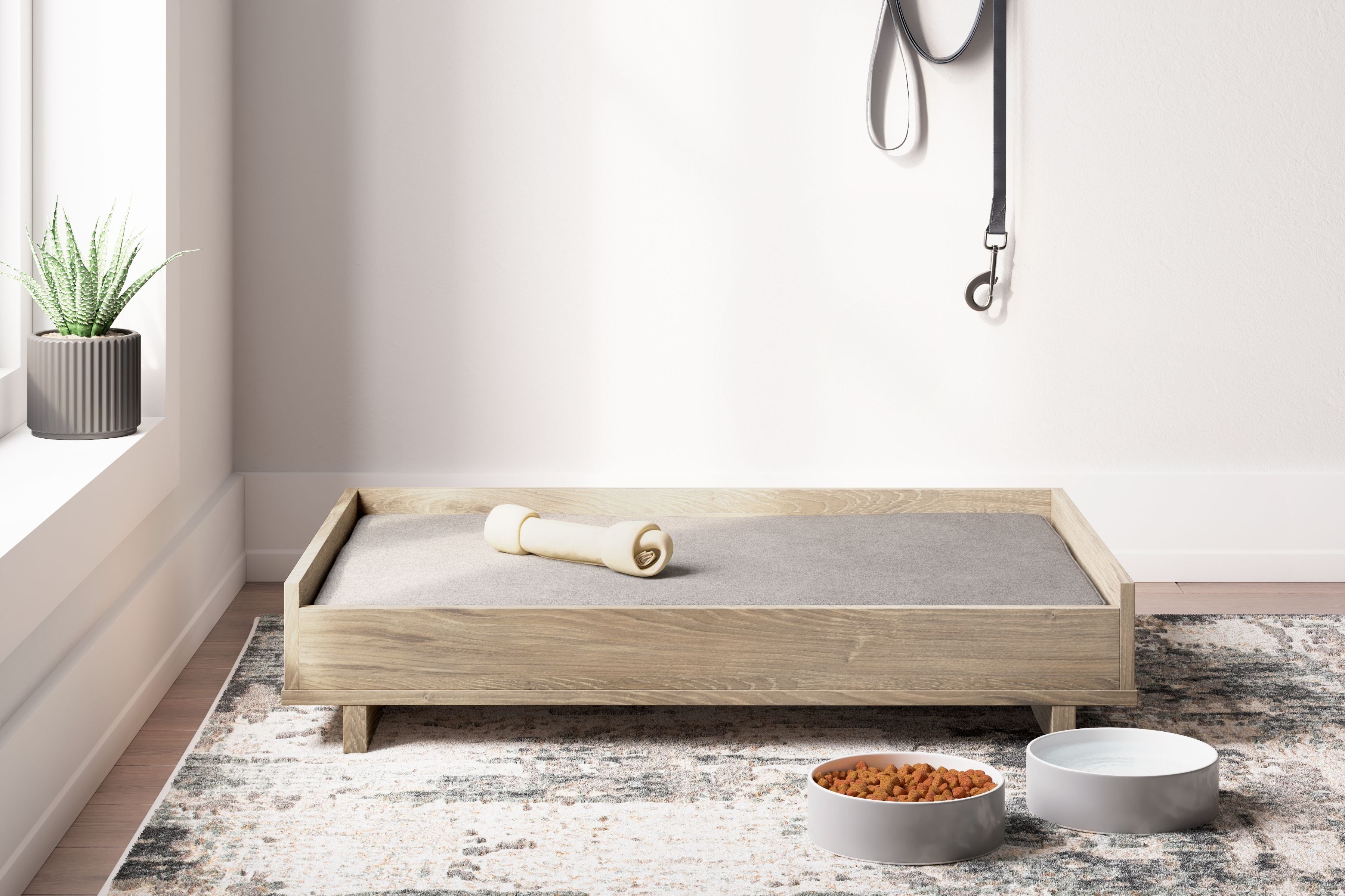 Ashley Furniture Oliah - Natural - Pet Bed Frame | Meri Furniture