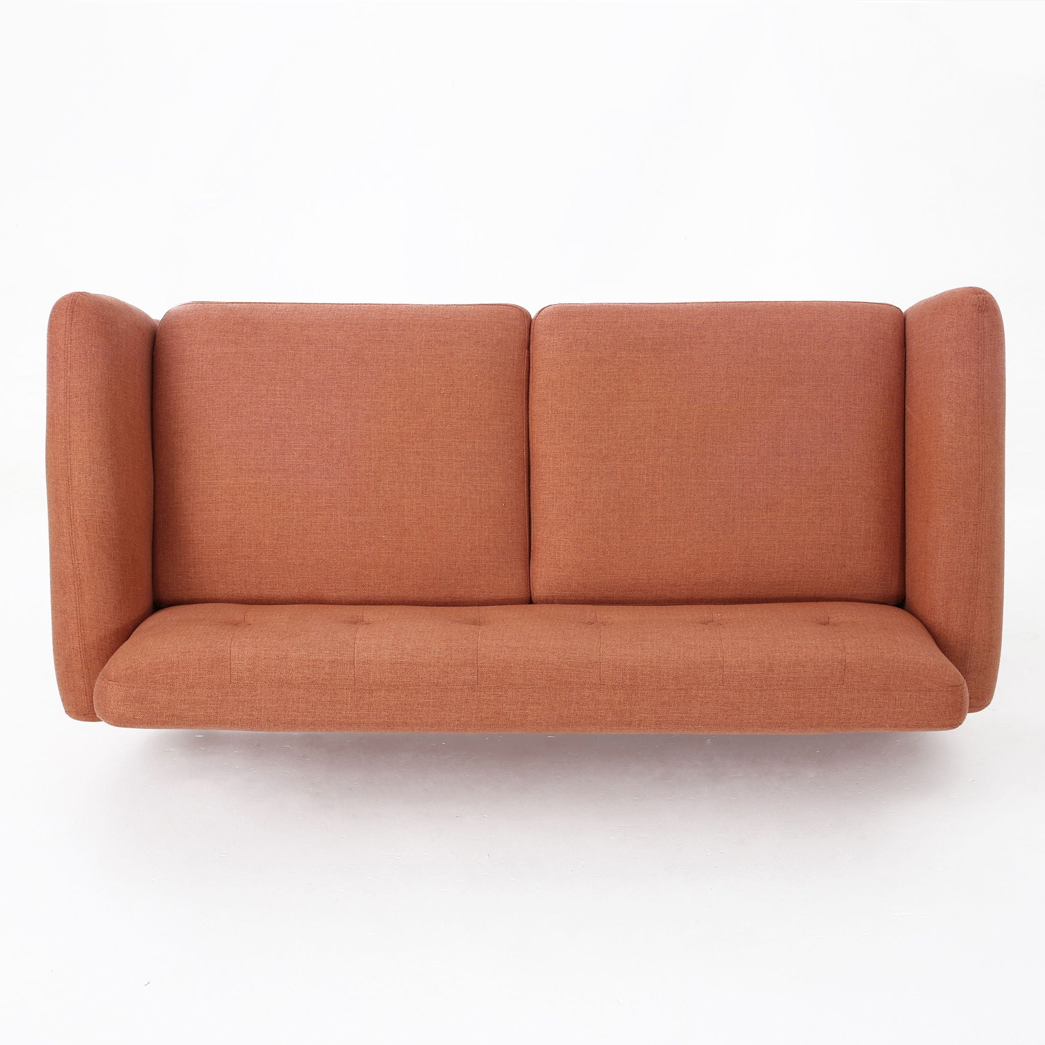 Modern Loveseat Sofa With Button Tufted Backrest