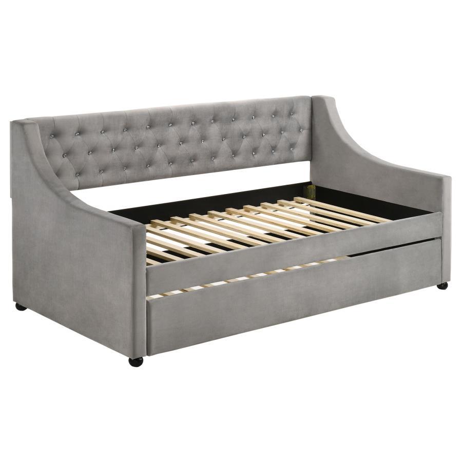 Coaster Fine Furniture Chatsboro - Upholstered Twin Daybed With Trundle - Gray | Meri Furniture