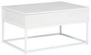 Signature Design by Ashley® Deznee - White - Lift Top Cocktail Table | Meri Furniture