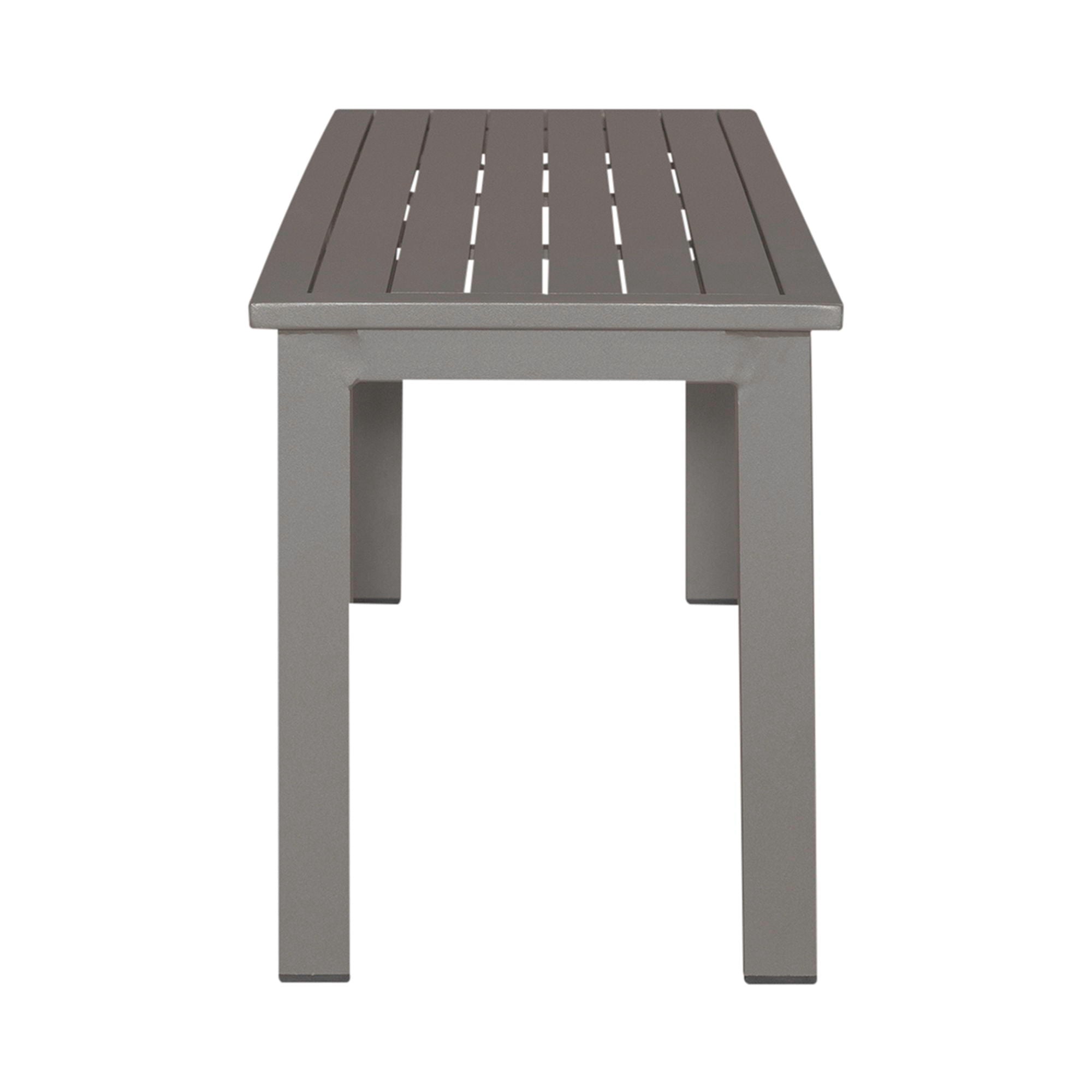 Liberty Furniture Plantation Key - Outdoor Dining Bench - Granite | Meri Furniture