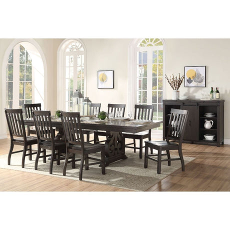 ACME Maisha - Dining Table - Rustic Walnut | Meri Furniture