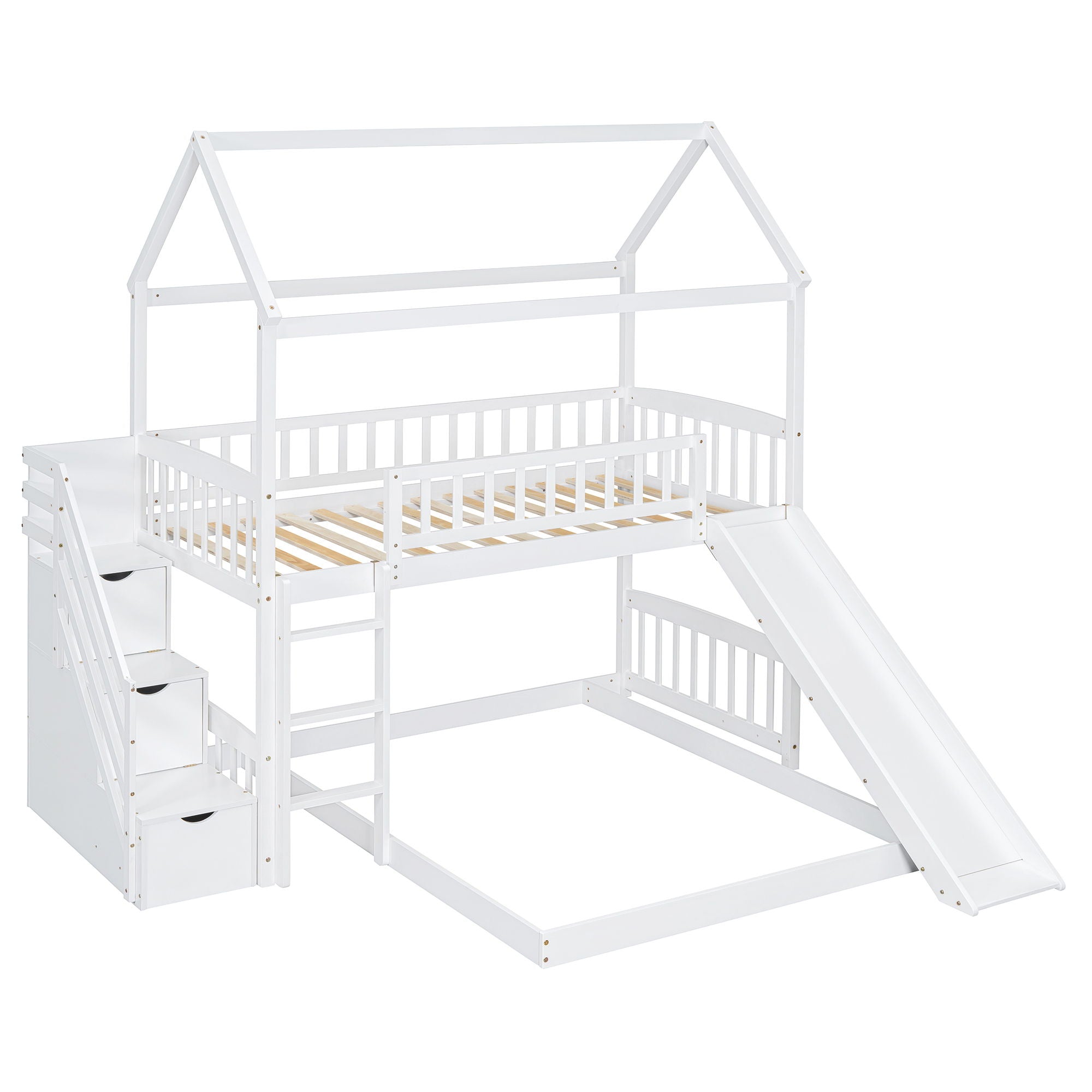 House Bunk Bed With Slide