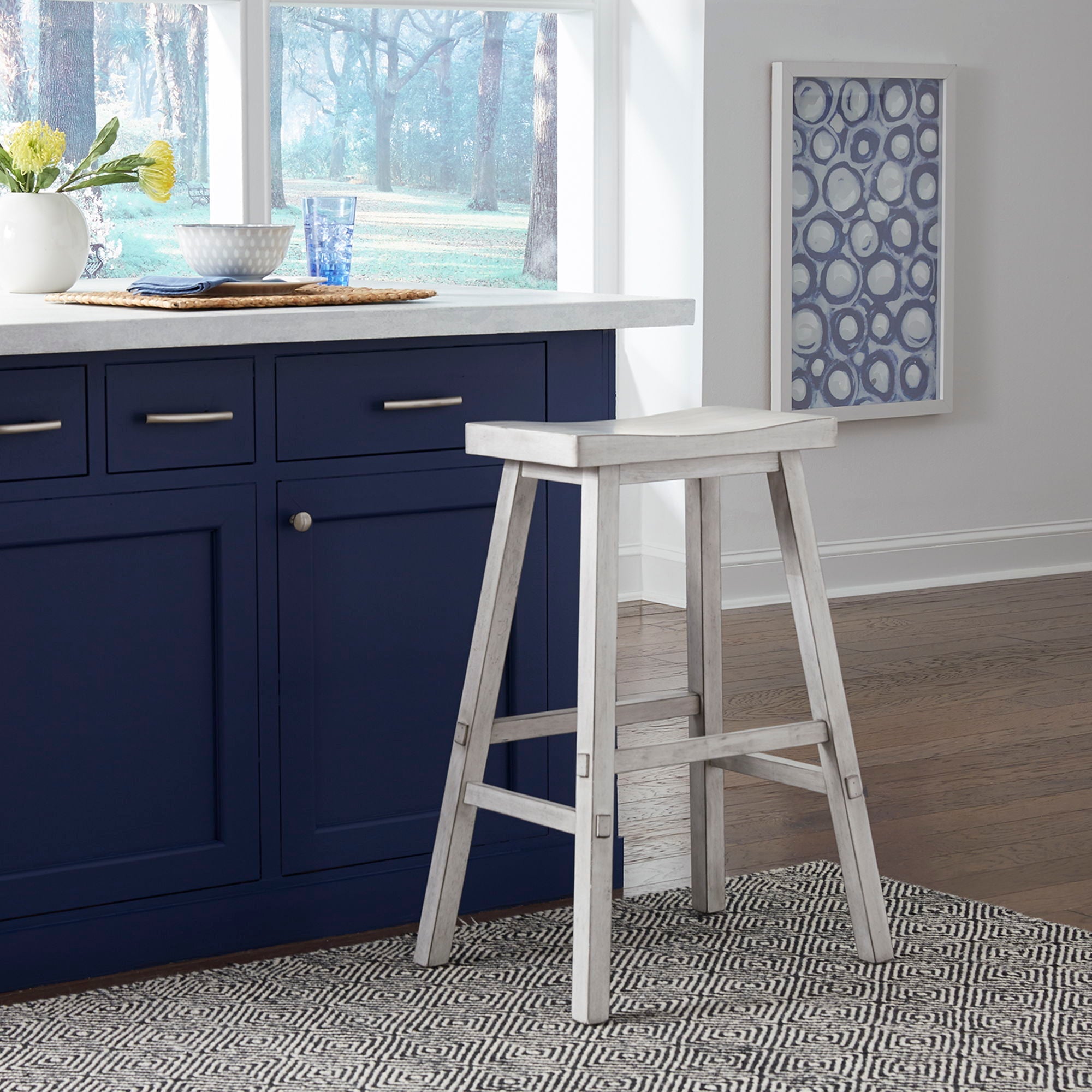 Liberty Furniture Creations II - 30" Sawhorse Stool | Meri Furniture