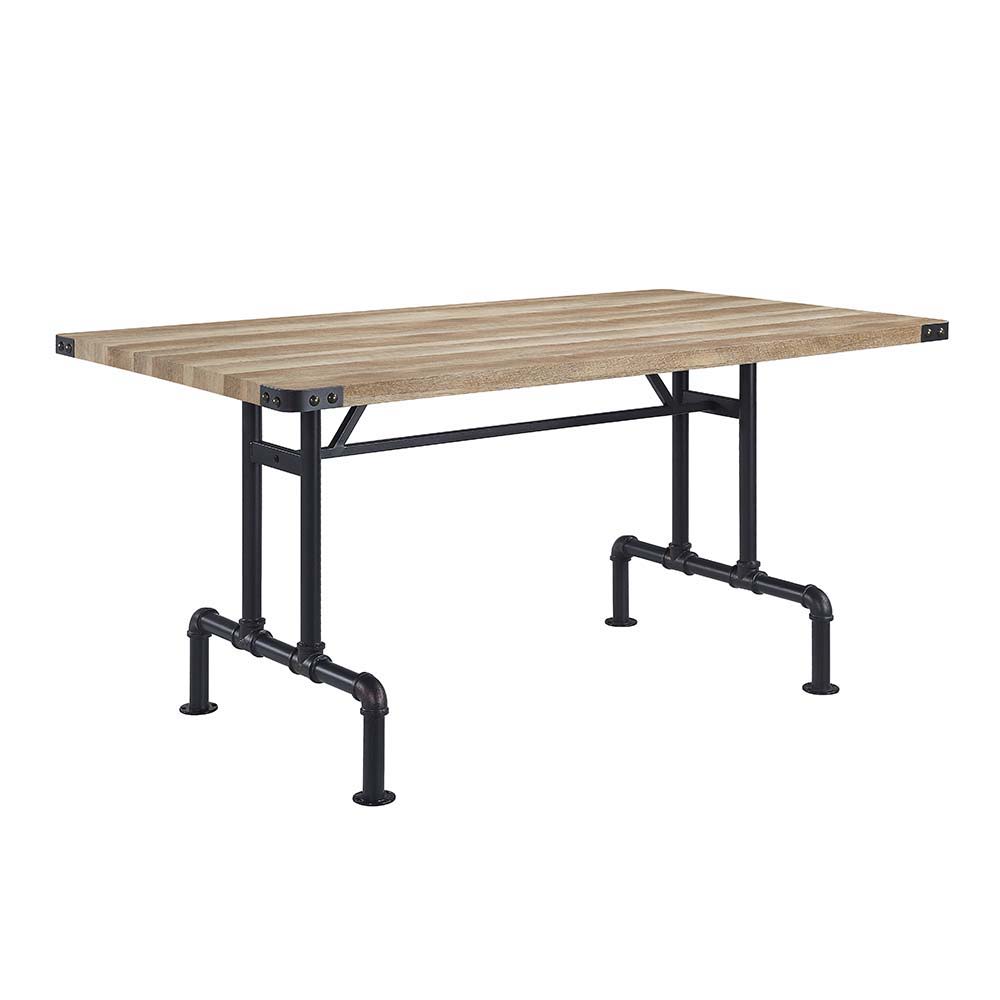 Edina - Dining Table - Oak & Sandy Black