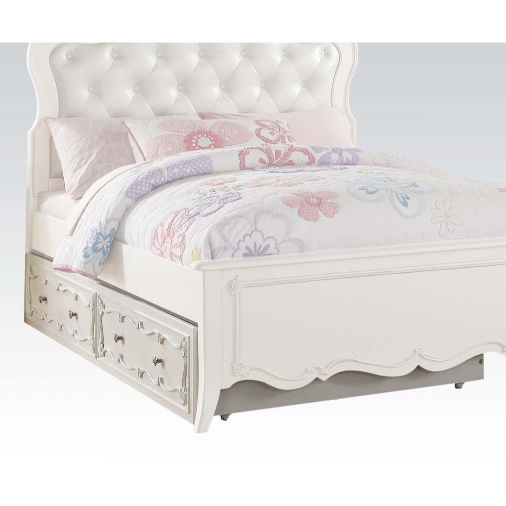 ACME Edalene - Trundle - Pearl White | Meri Furniture