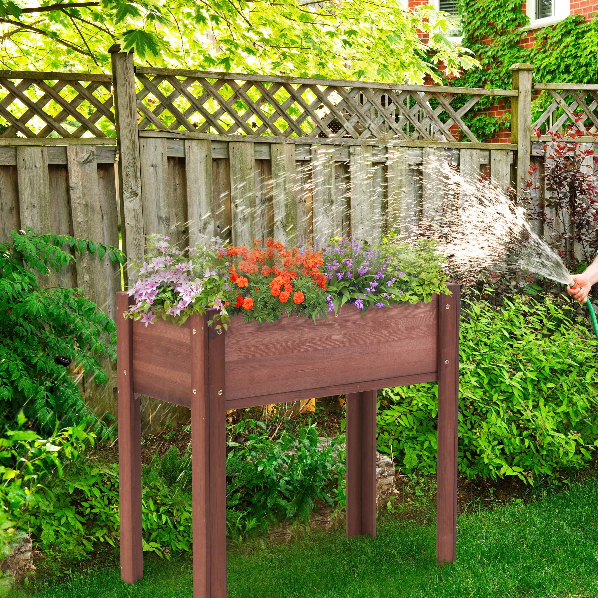 Raised Garden Bed With Legs, Elevated Planter Box For Outdoor Plants