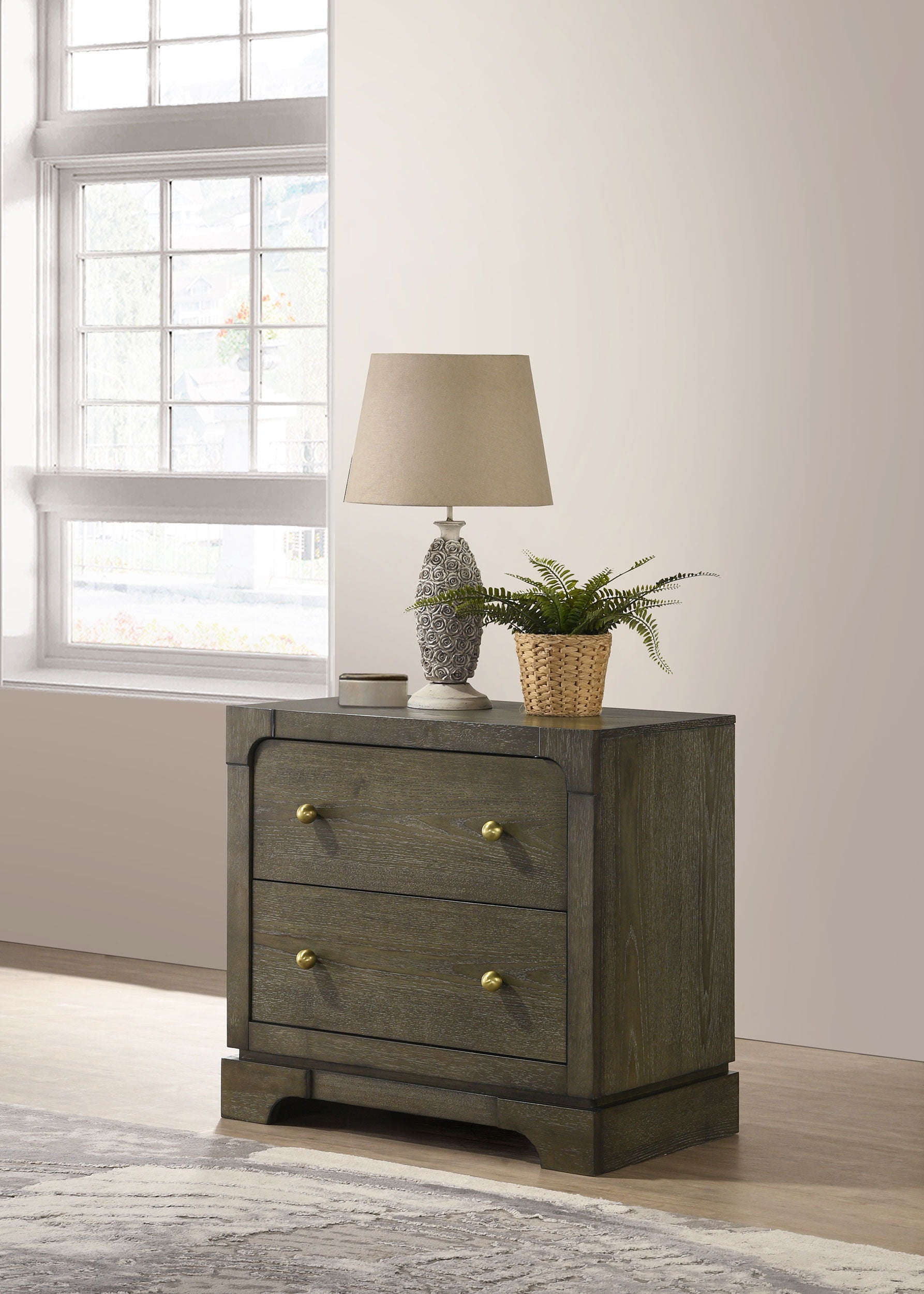 Coaster Fine Furniture Gran Park - 2-Drawer Nightstand Bedside Table - Dark Cocoa | Meri Furniture