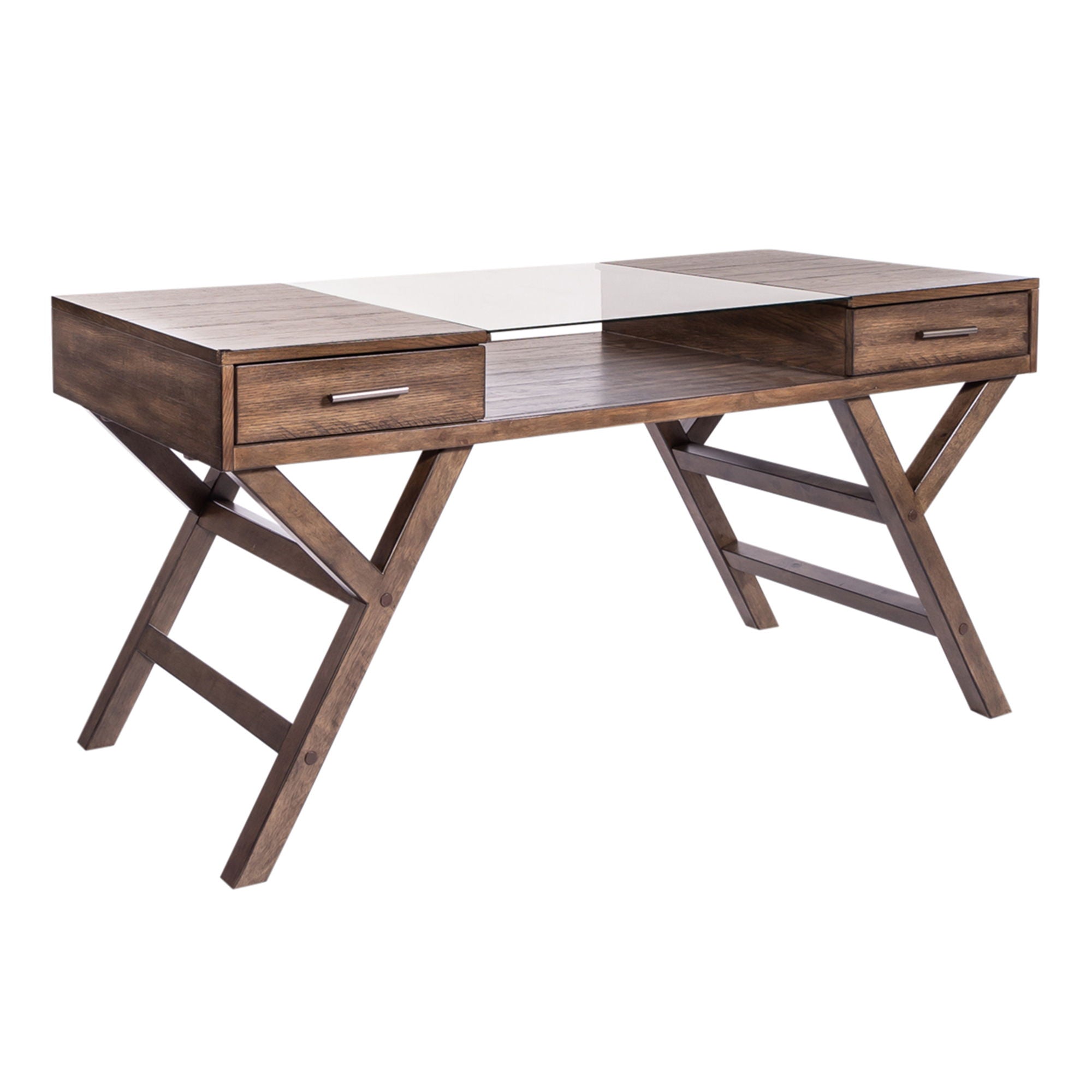 Liberty Furniture Lennox - 2 Piece Desk Set - Dark Brown | Meri Furniture