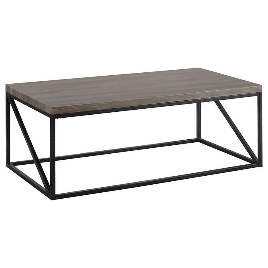 Coaster Fine Furniture Birdie - Rectangular Engineered Wood Coffee Table - Sonoma Gray | Meri Furniture