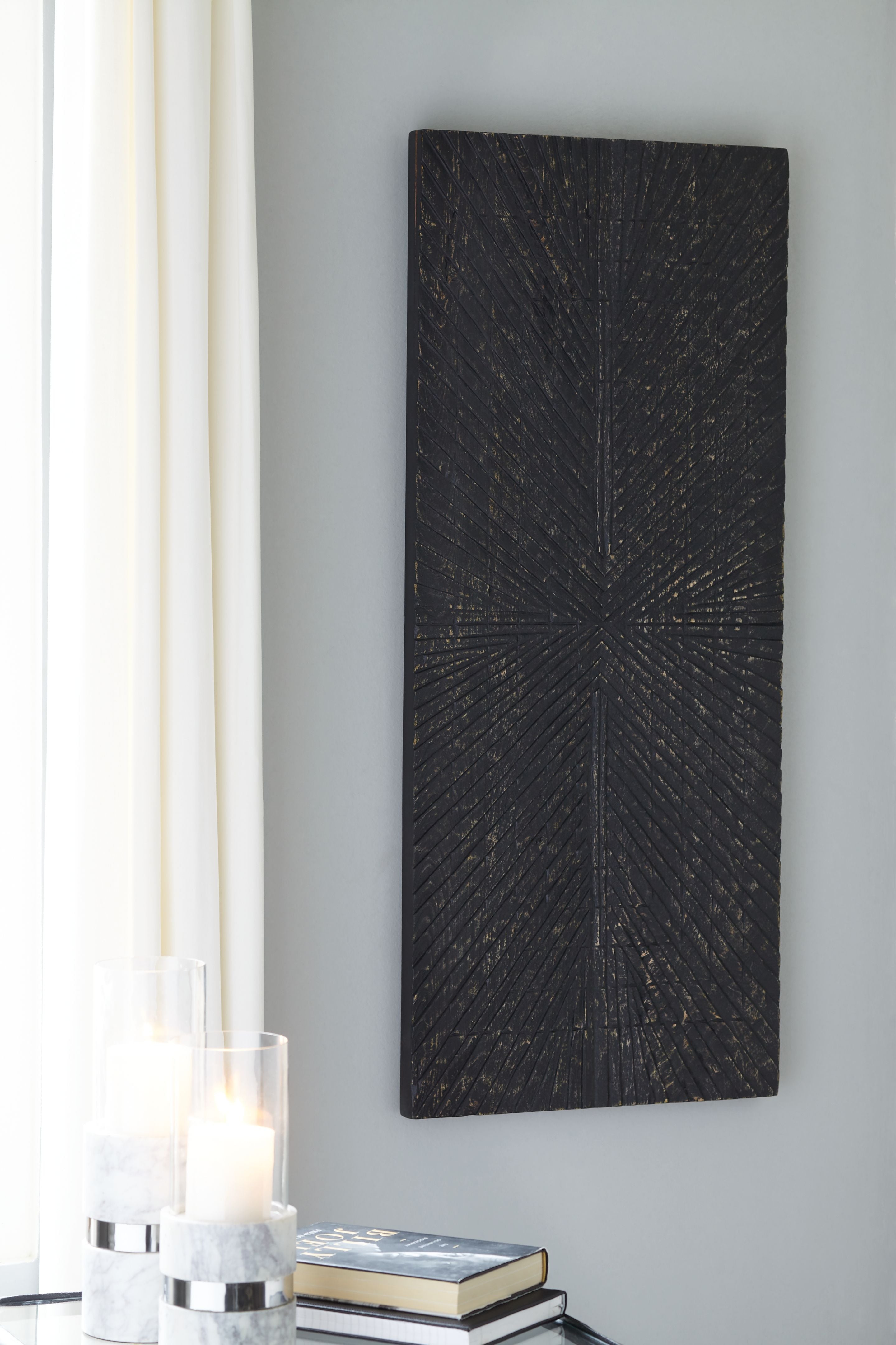 Signature Design by Ashley® Lenora - Antique Black - Wall Decor | Meri Furniture