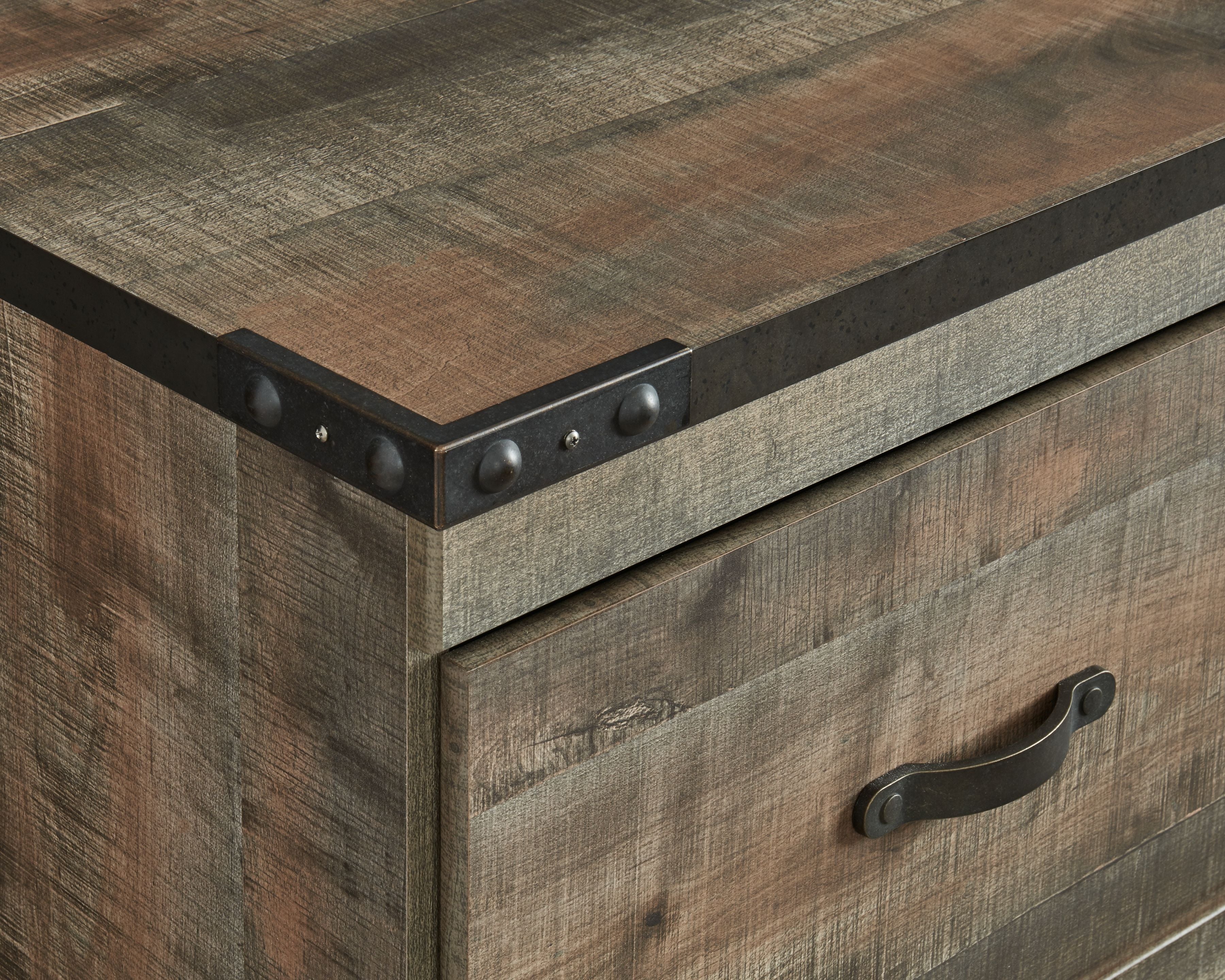 Signature Design by Ashley® Trinell - Brown - TV Stand With Electric Fireplace | Meri Furniture