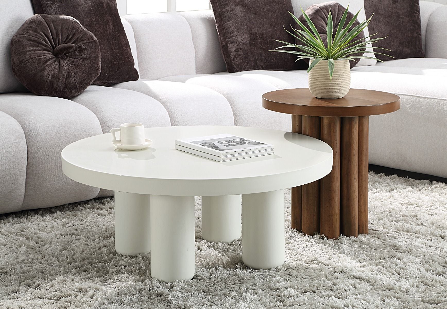 ACME Sanat - End Table - Brown Finish | Meri Furniture
