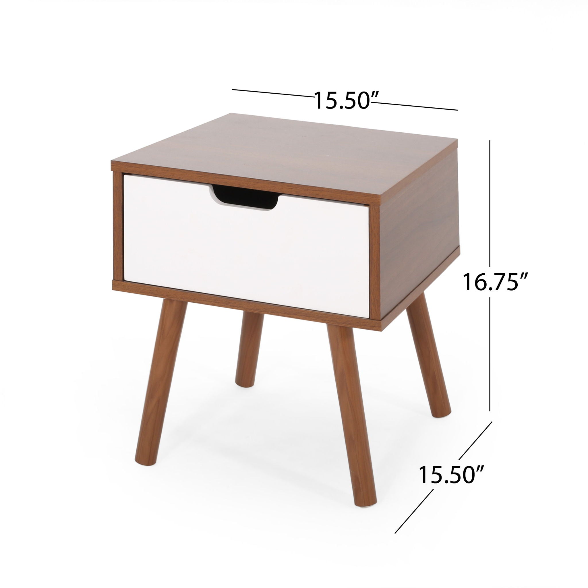 2 Toned Particle Board End Table