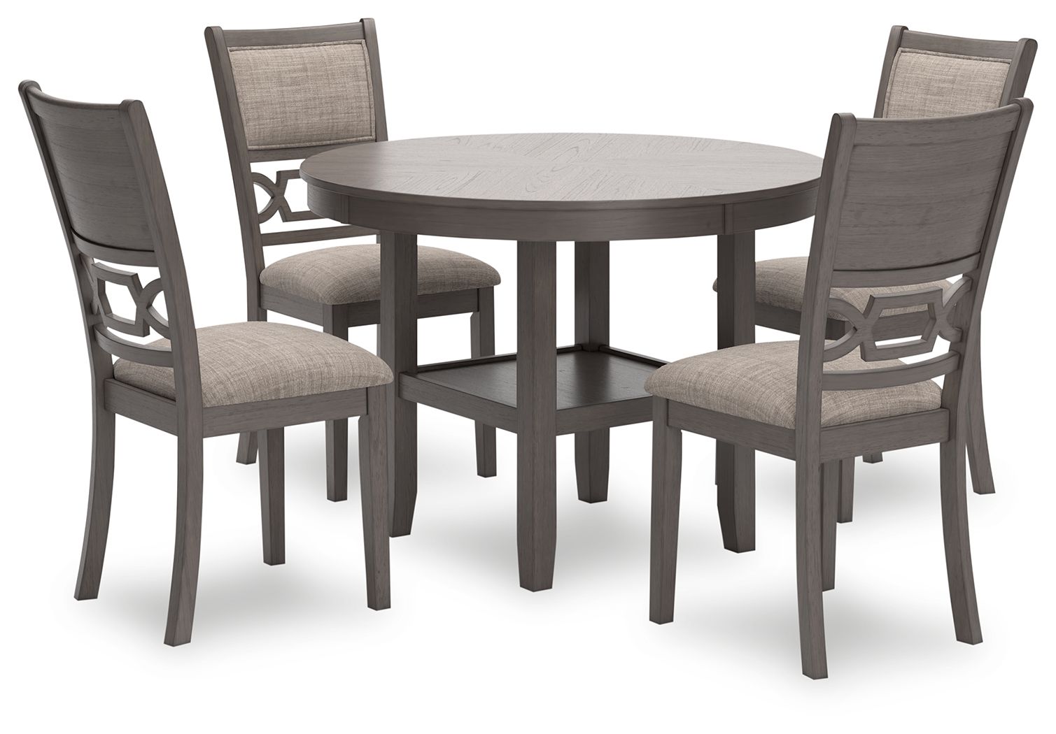 Signature Design by Ashley® Wrenning - Gray - Dining Room Table Set (Set of 5) | Meri Furniture