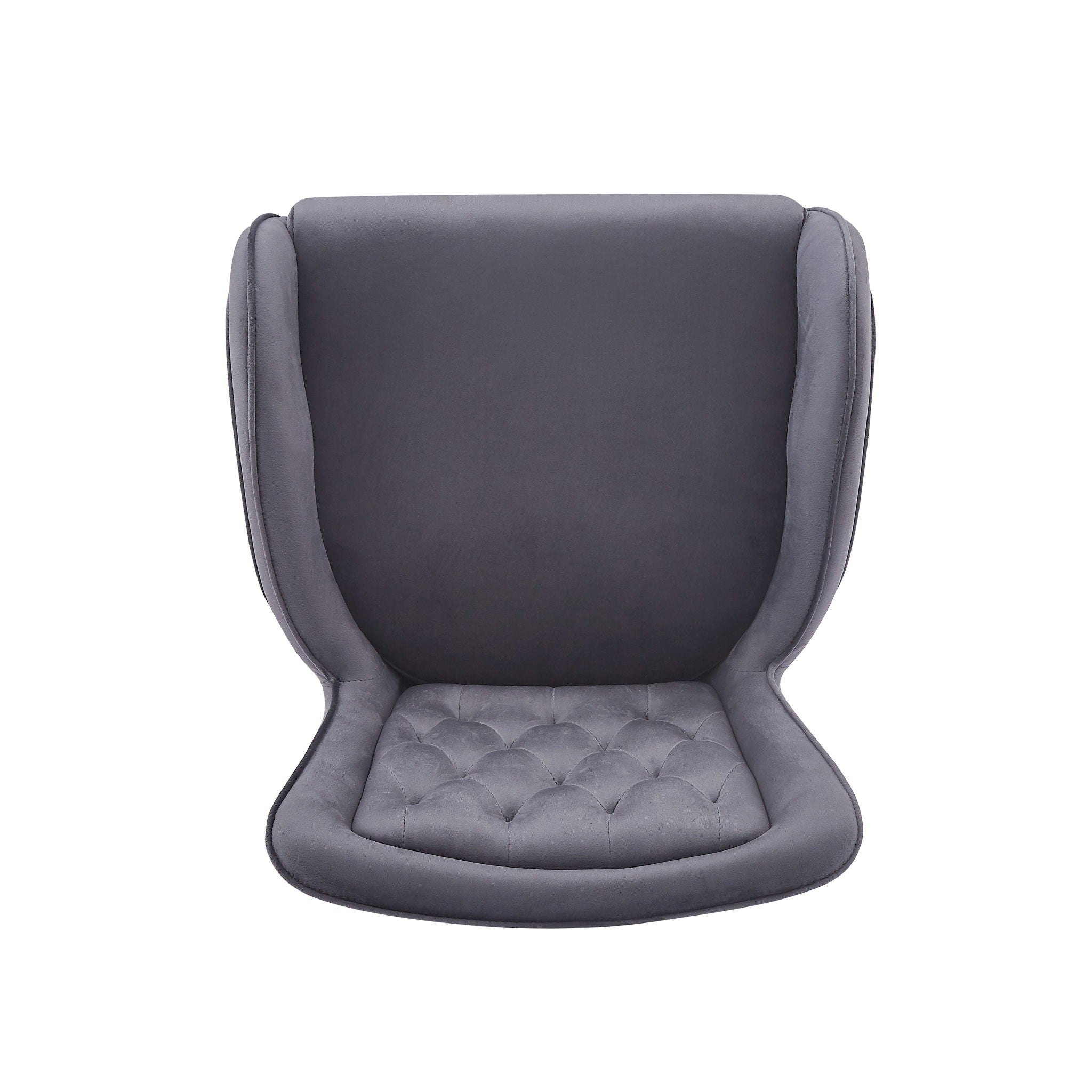 Velvet Fabric Counter Height Bar Stools (Set of 2)