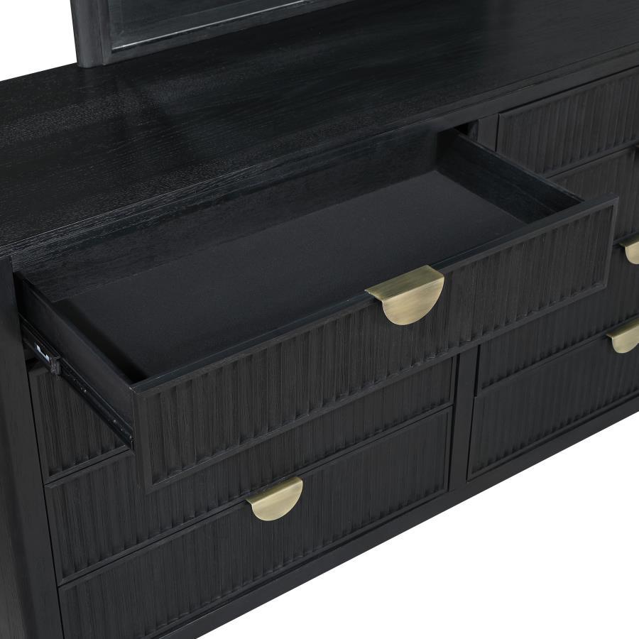 Coaster Fine Furniture Brookmead - 8-Drawer Dresser - Black | Meri Furniture
