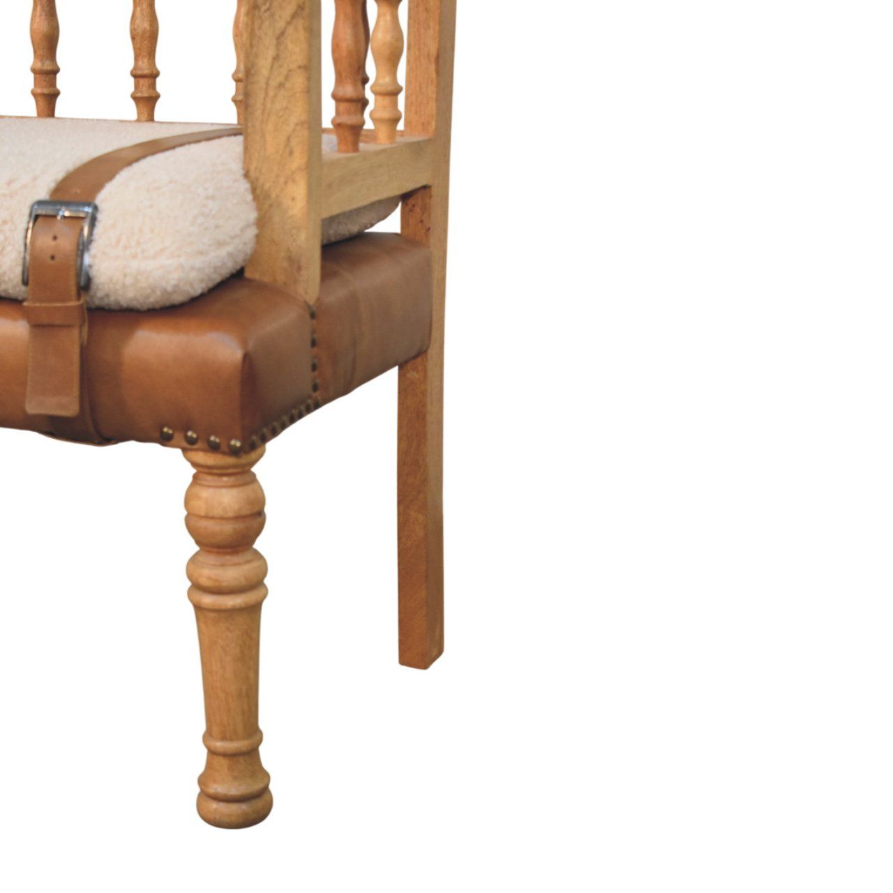 Strapped Hallway Bench