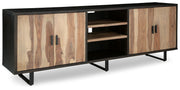 Signature Design by Ashley® Bellwick - Natural / Brown - Accent Cabinet | Meri Furniture