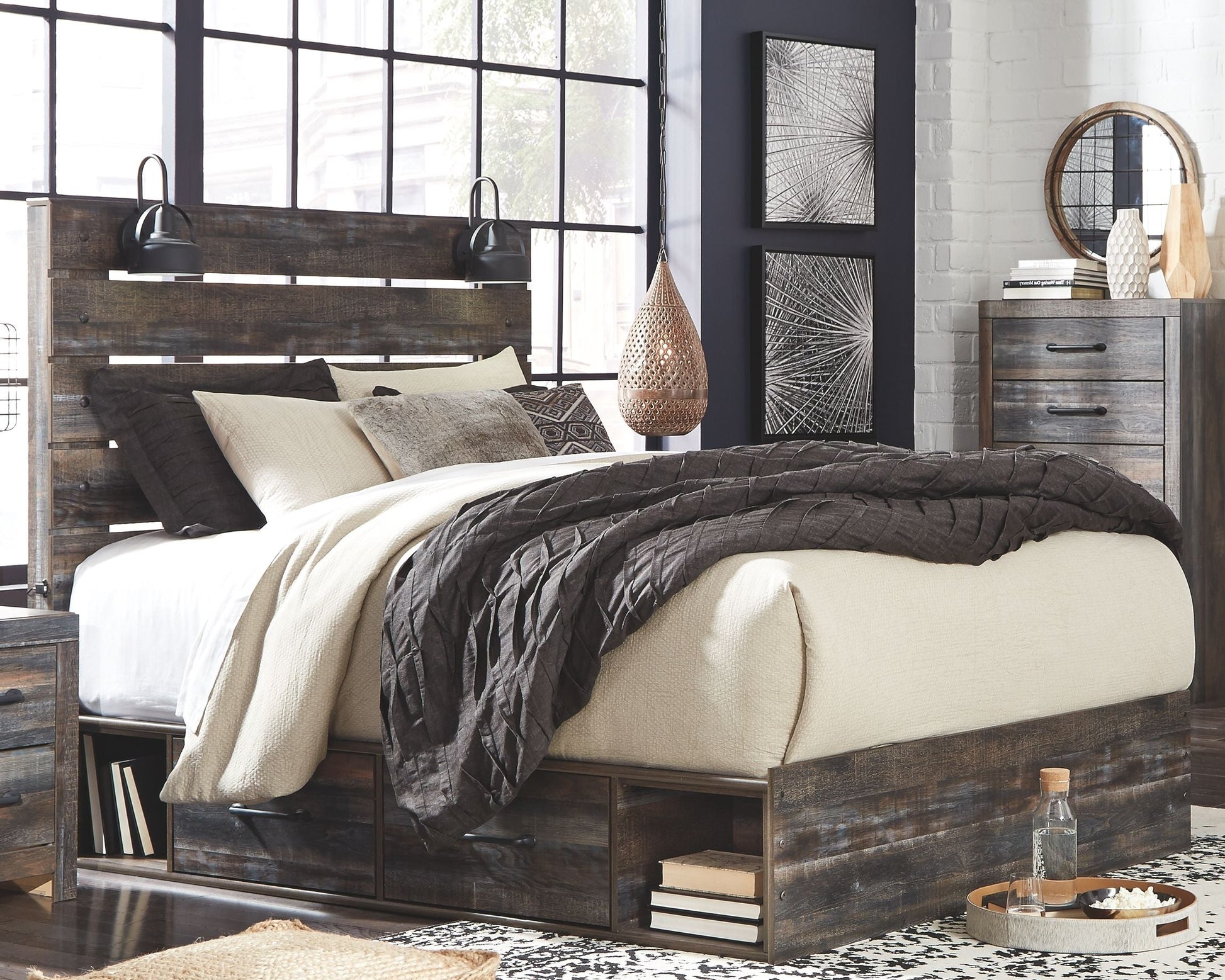 Signature Design by Ashley® Drystan - Panel Bed | Meri Furniture