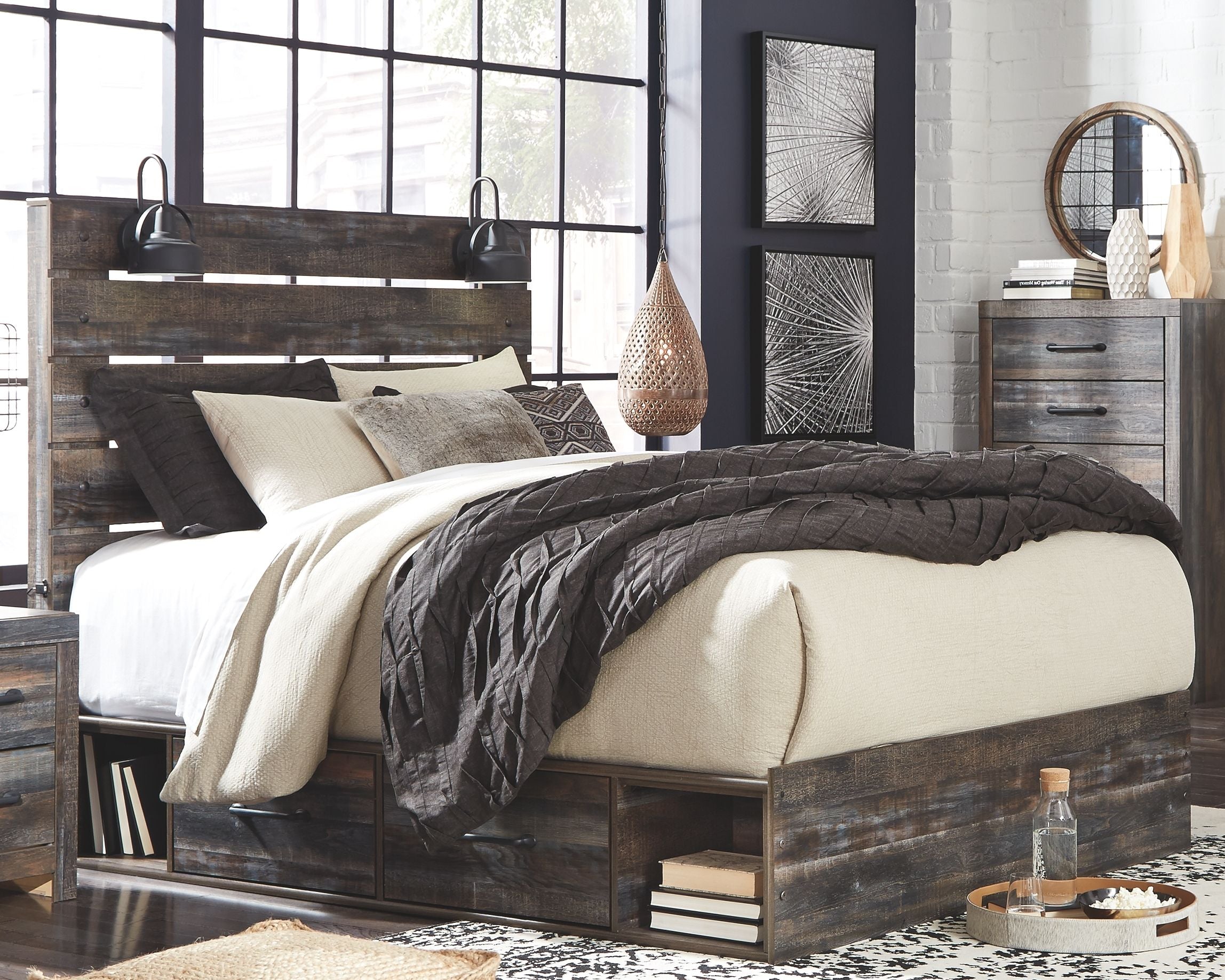 Signature Design by Ashley® Drystan - Panel Bed | Meri Furniture