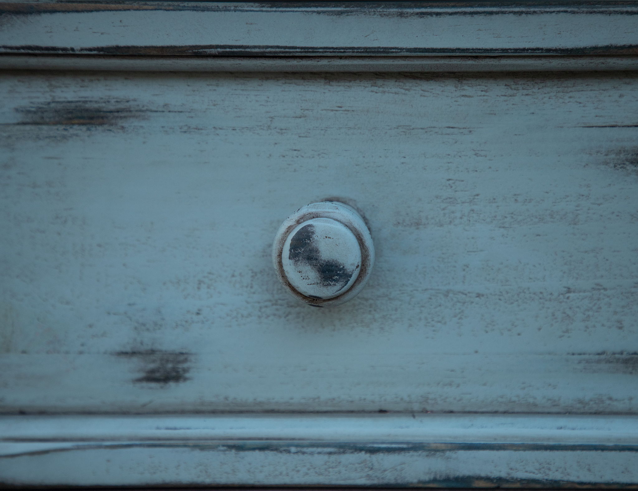 Aruba - TV Stand / Console With 3 Drawers And 2 Doors - Off White / Sky Blue