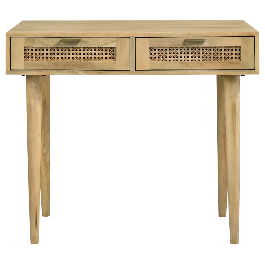 Coaster Fine Furniture Zamora - 2-Drawer Entryway Console Accent Table - Natural | Meri Furniture