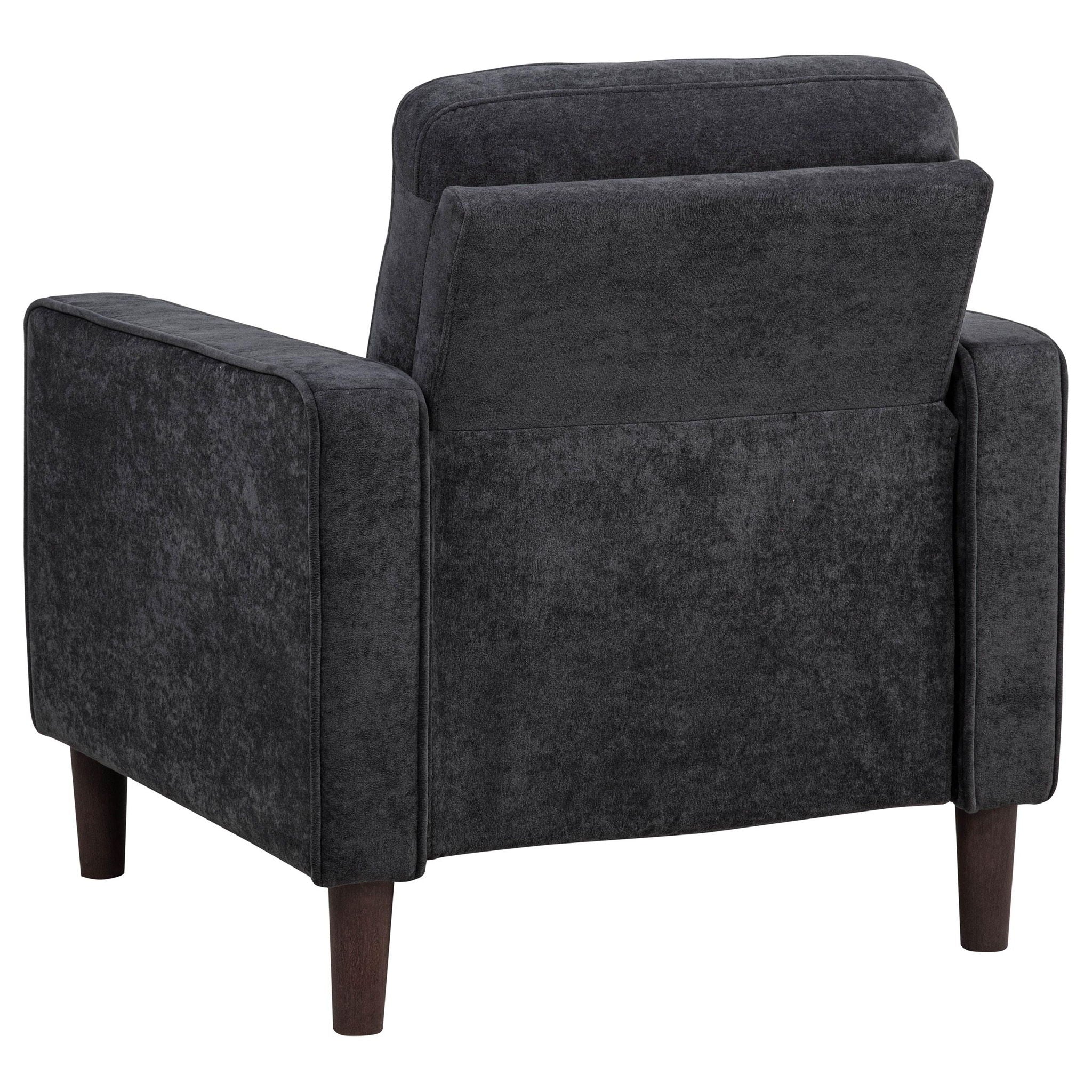 Bowen II 3-piece Upholstered Track Arm Sofa Set Steel Grey