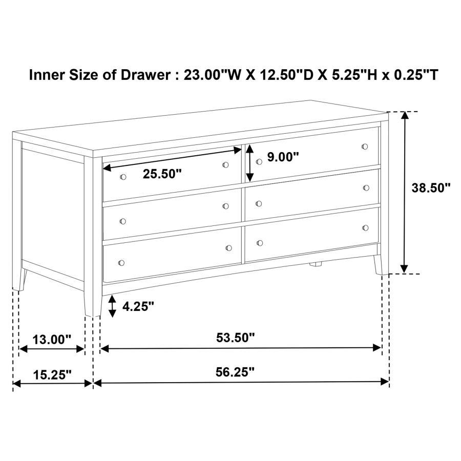 Wilkes - 6-Drawer Dresser