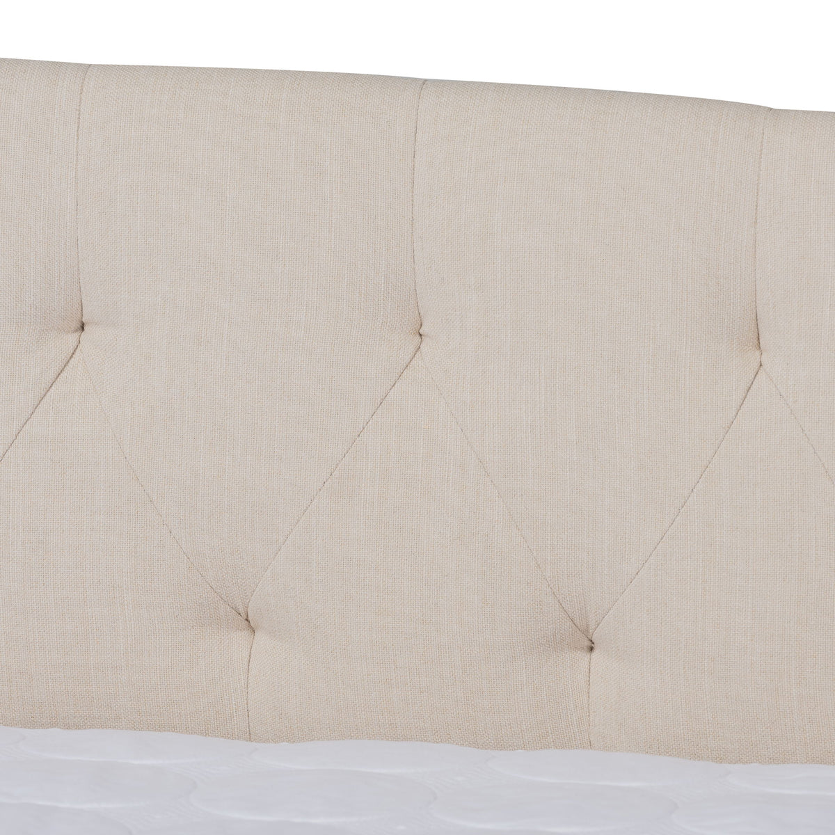 Delora Modern and Contemporary Beige Fabric Upholstered Queen Size Daybed with Roll-Out Trundle Bed