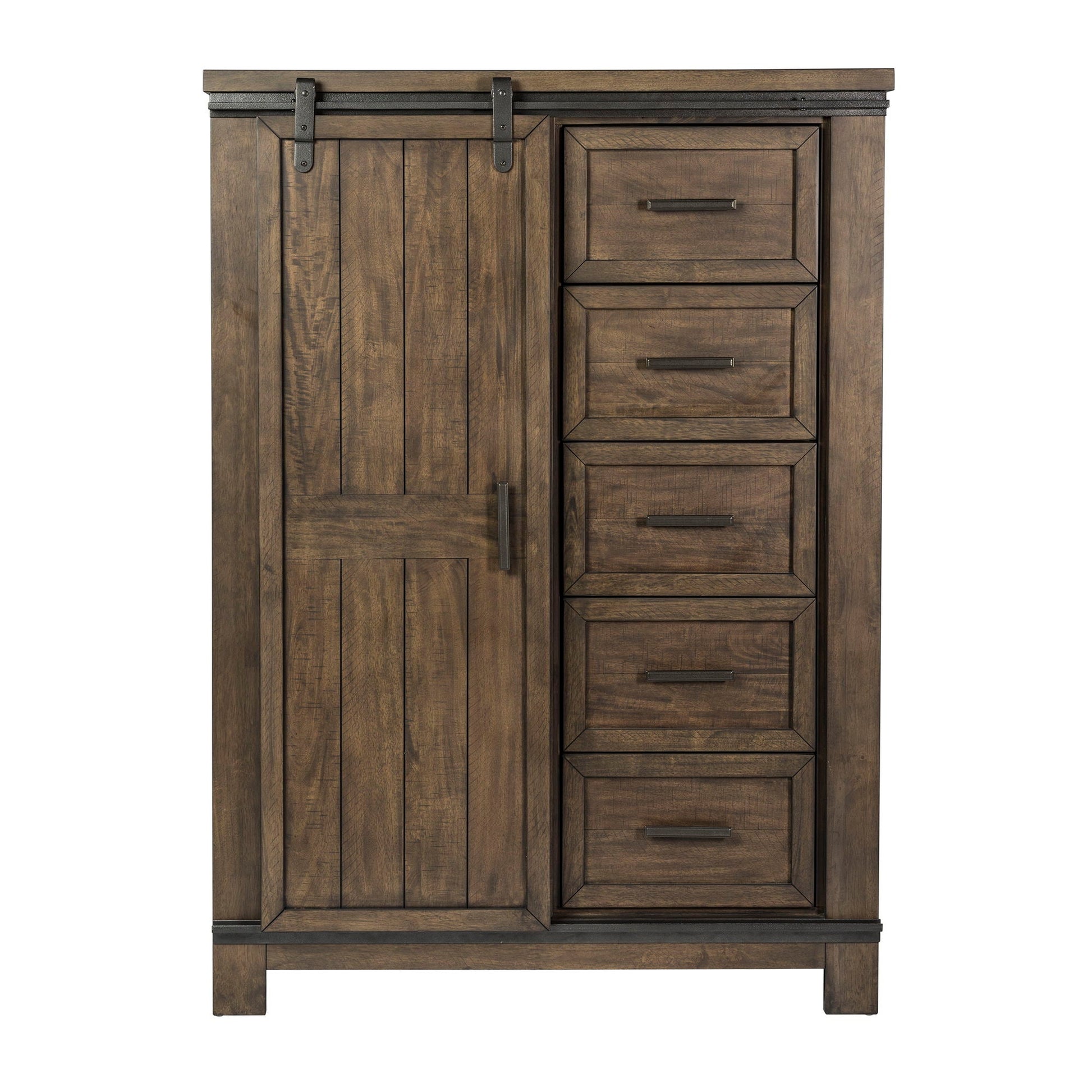 Liberty Furniture Thornwood Hills - Sliding Door Chest - Dark Brown | Meri Furniture