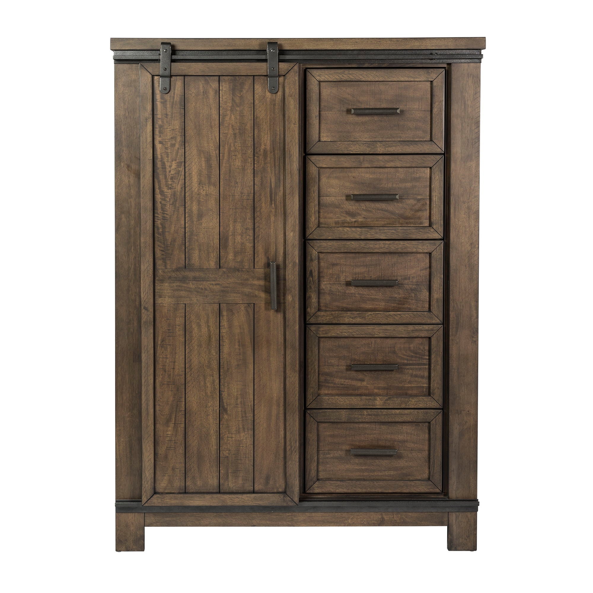 Liberty Furniture Thornwood Hills - Sliding Door Chest - Dark Brown | Meri Furniture