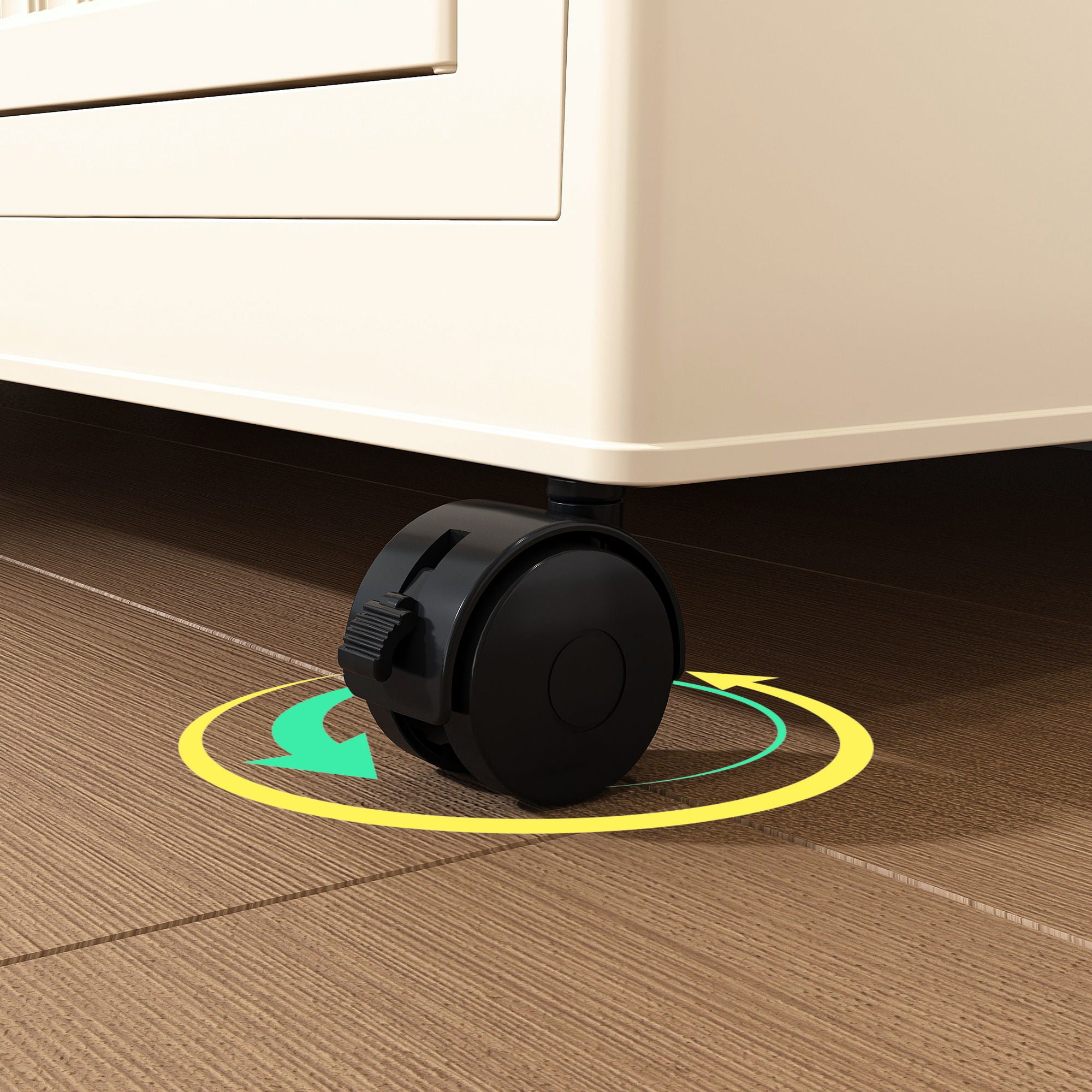 Portable Wardrobe Closet Storage Organizer With 12 Magnetic Doors, 12 Cubes, Hanging Rod & 6 Hangers - Creamy White