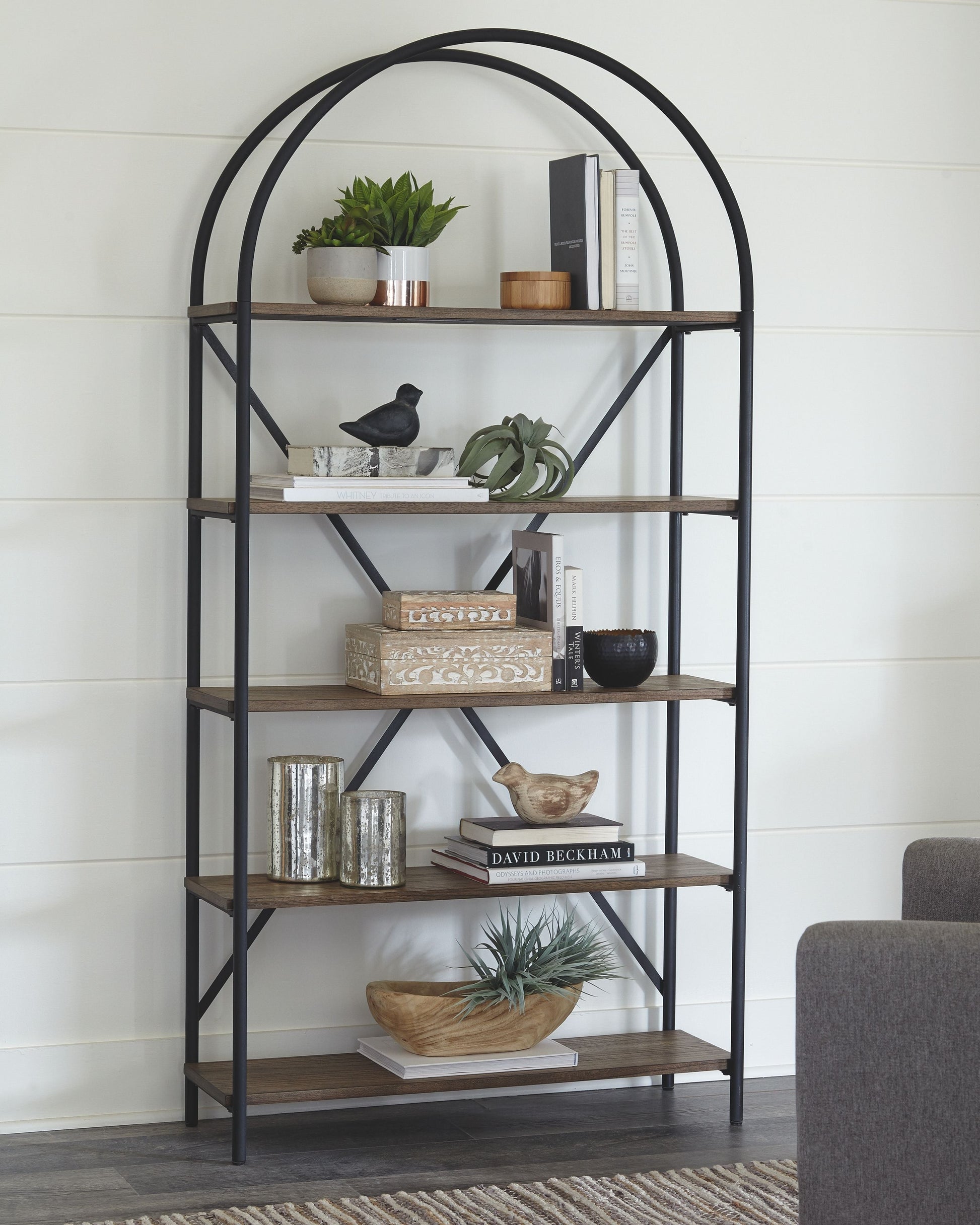 Ashley Furniture Galtbury - Brown / Black - Bookcase | Meri Furniture