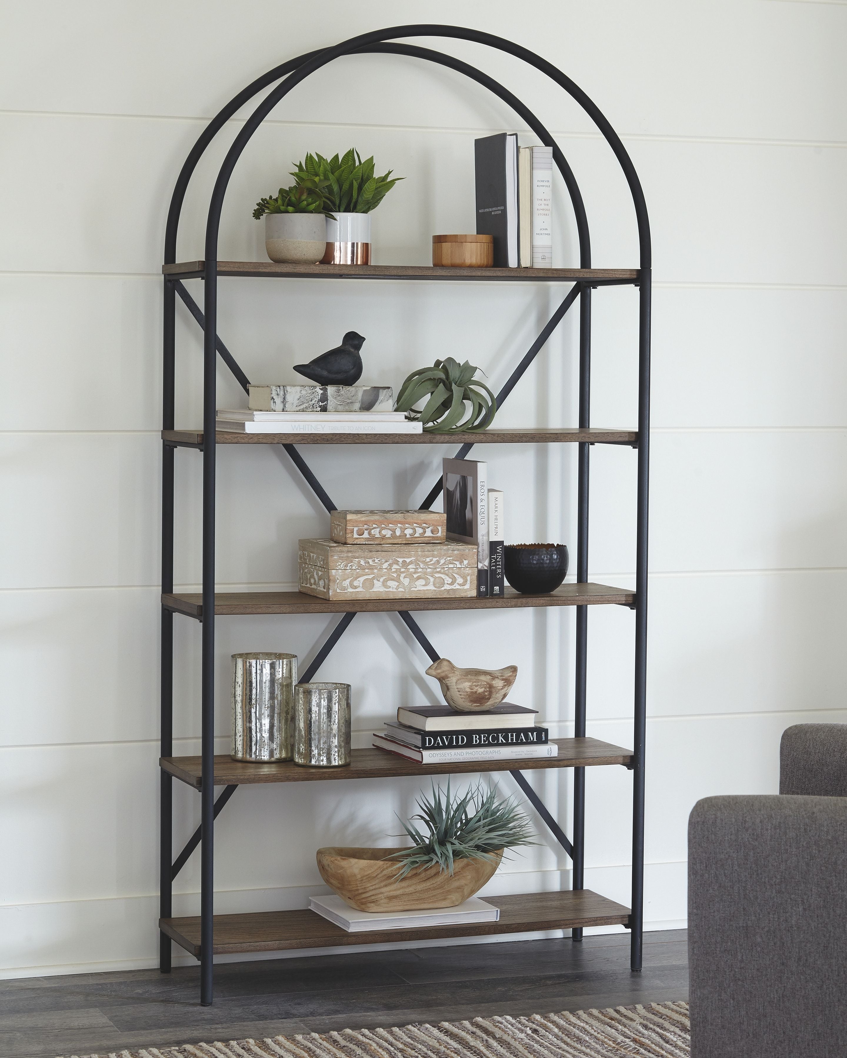 Ashley Furniture Galtbury - Brown / Black - Bookcase | Meri Furniture