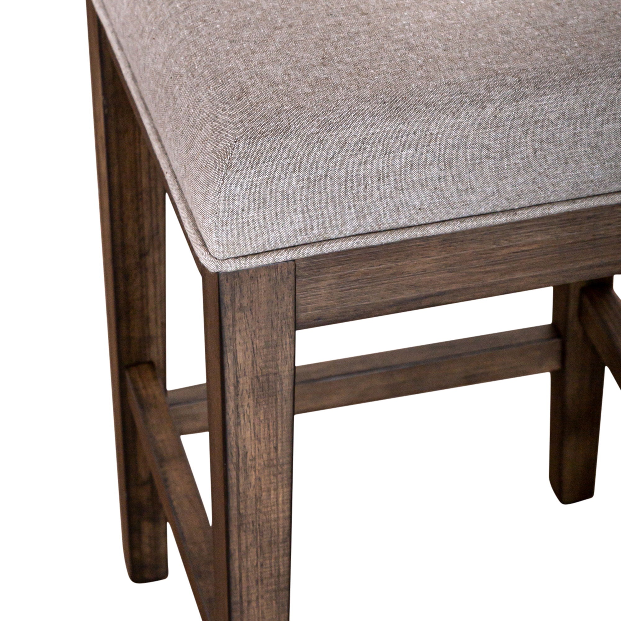 Arrowcreek - Upholstered Console Stool - Dark Brown