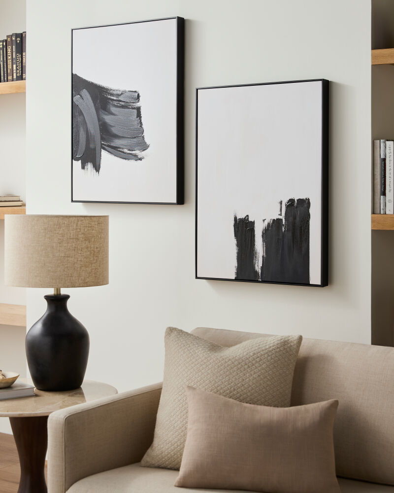 Brush Strokes Framed Art (Set of 2)