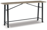 Signature Design by Ashley® Lesterton - Light Brown / Black - Long Counter Table | Meri Furniture