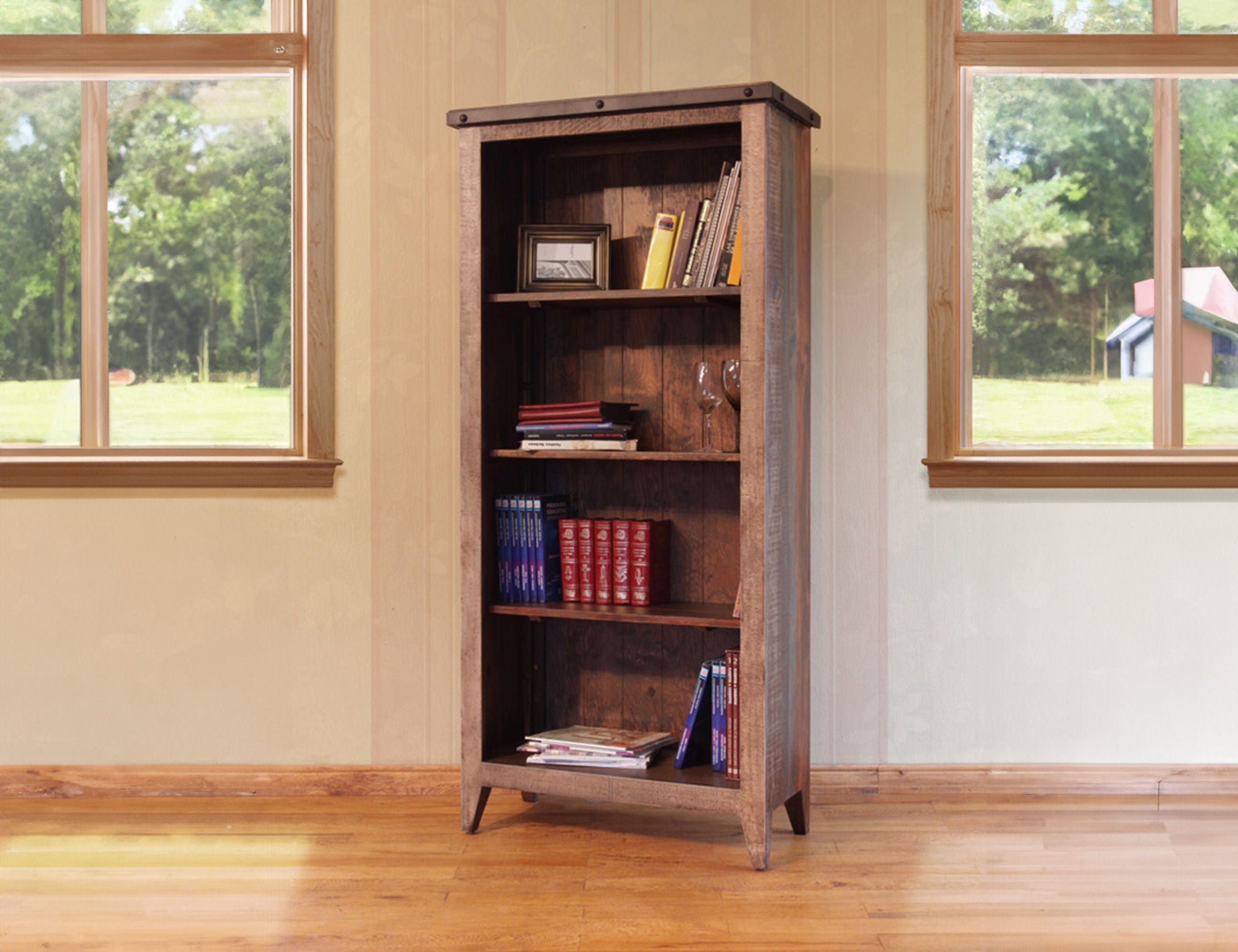 International Furniture Direct Antique - Bookcase - Multicolor | Meri Furniture
