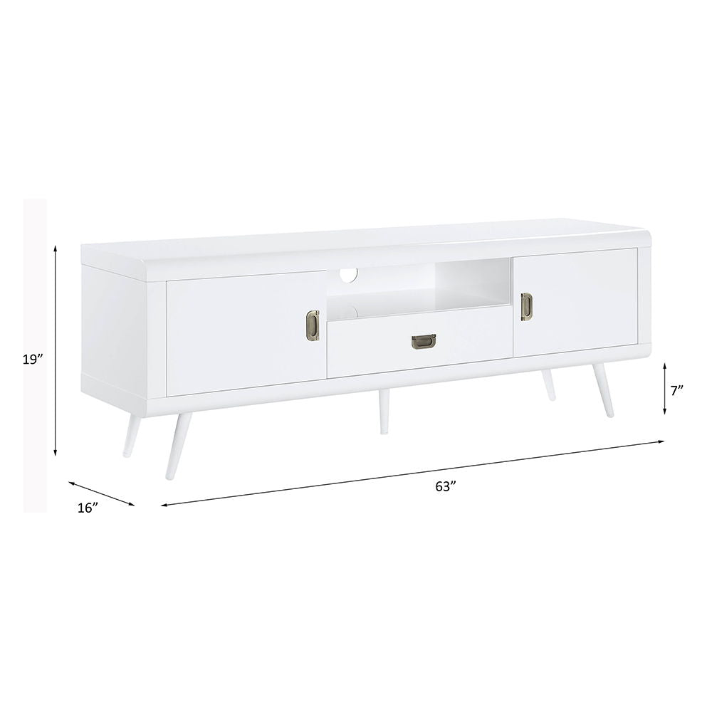 Pagan - TV Stand - White High Gloss